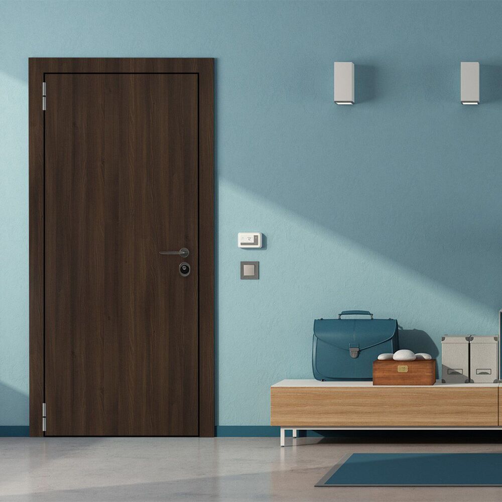 Termite And Rot Resistant Wpc Wood Door, For Home - Color: Brown