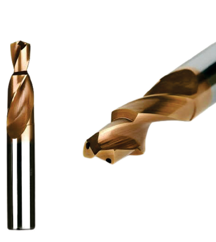 Solid Carbide Step Drill - Color: Silver / Red