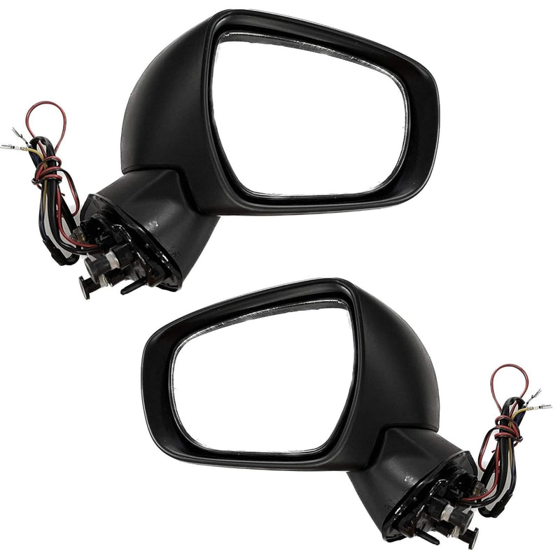 K D Side/Door Mirror for Maruti Baleno Motor Plus Indicator (Black) NON-AUTO FOLD WITH COUPLER 2015-2021