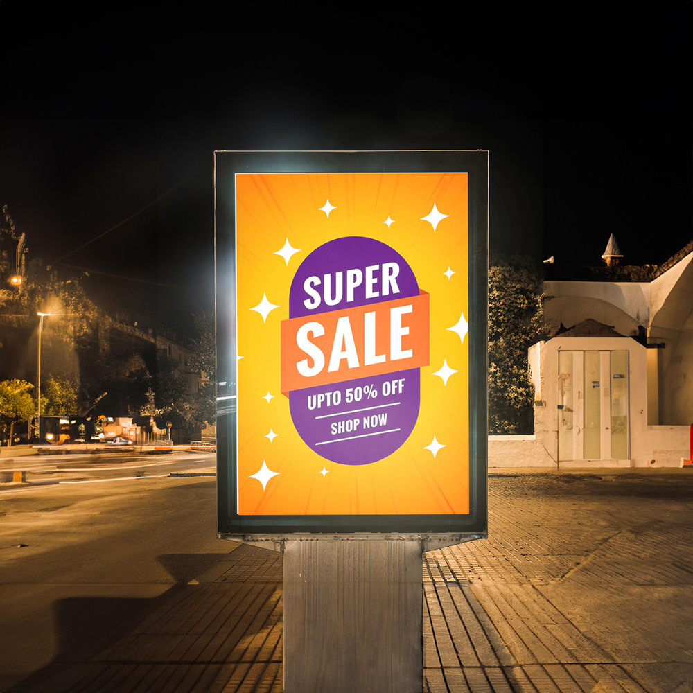 Backlite Kiosk - Color: As Per Requirement