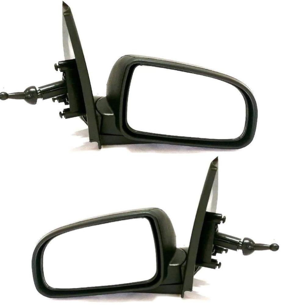 K D Side/Door Mirror for Chevrolet Aveo (Black)