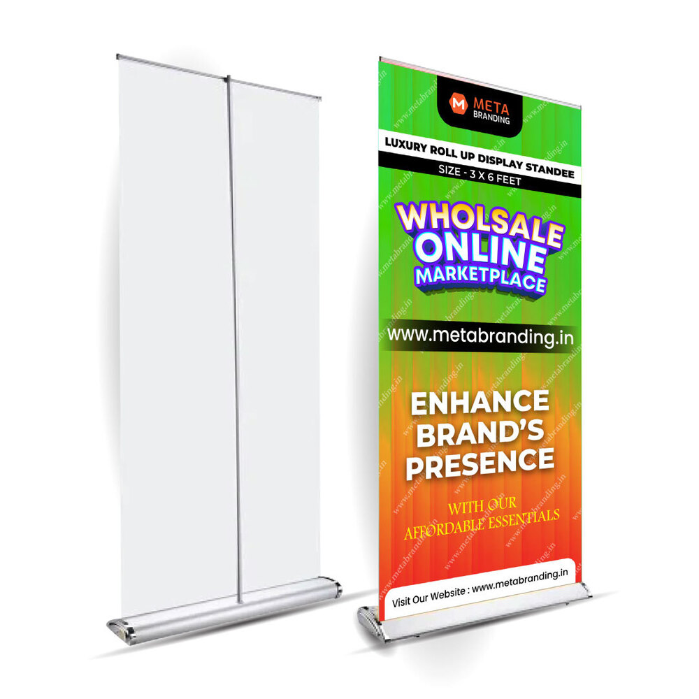 Roll Up Standee - Color: As Per Requirement
