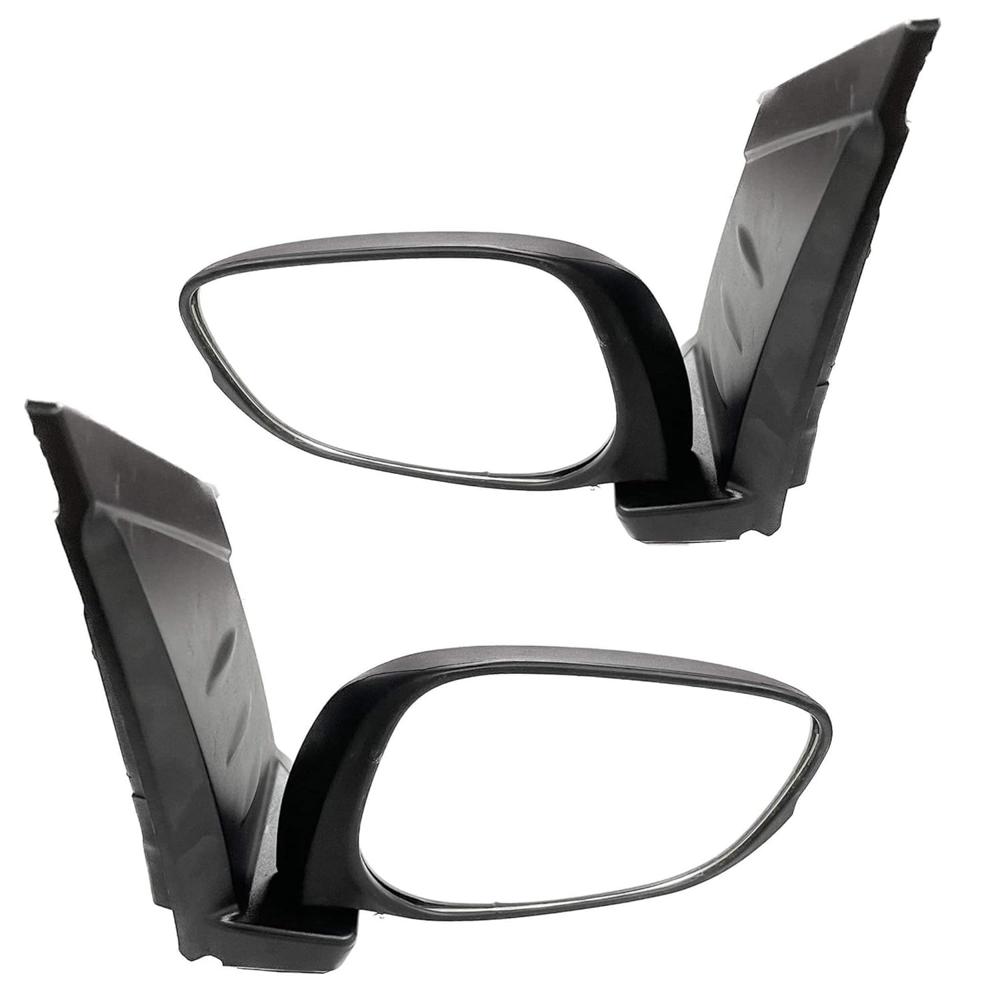 K D Side/Door Mirror for Honda Amaze/Brio/Mobilio Type 1 Plain Slim 2013-2016(Black)