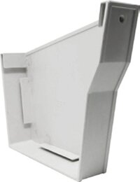 End Cap Left - Upvc, Standard Size 50-100mm Height X 100-200mm Width, White | Uv-resistant Coating, Click-fit Or Adhesive Installation, Weatherproof, Impact And Rust Resistant