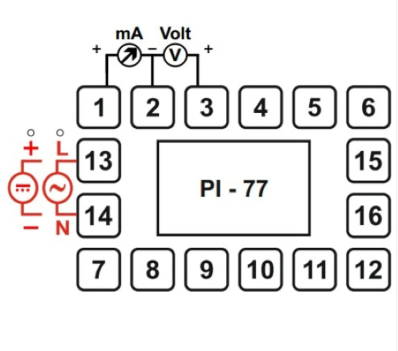 I-therm Make Pi-77 Process Indicator - Dial Color: Black
