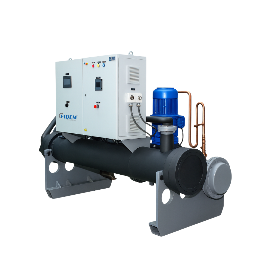 Reciprocating Water Cooled Chiller - Color: Gray