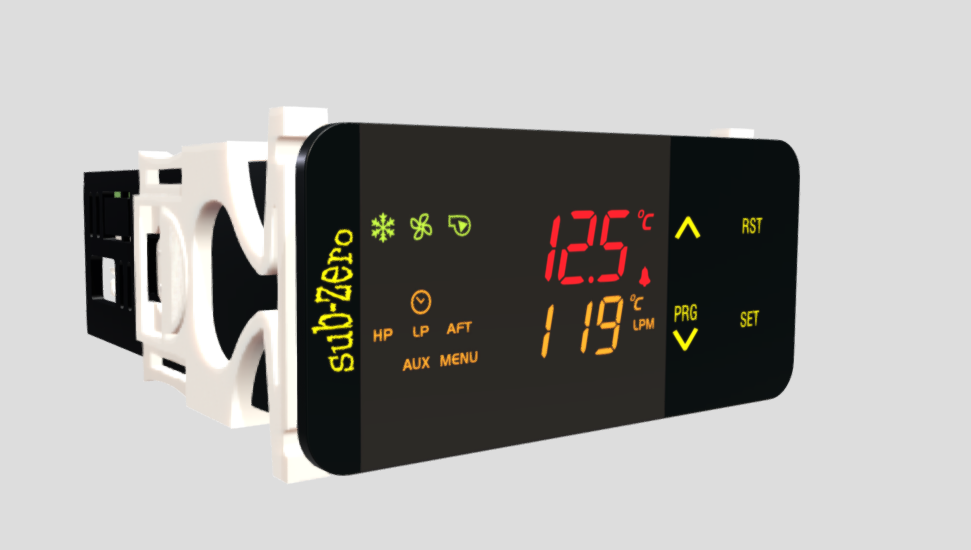 Pic-165 Sub Zero Chiller Controller Dual Touch Display - Color: Black