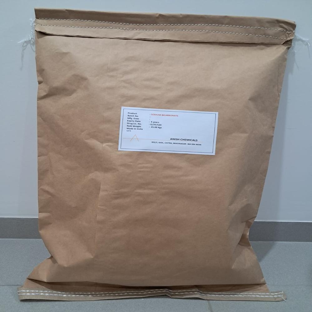 Sodium Bicarbonate - Ip Bp Ep Usp Grade, White Crystalline Powder, Cas No: 144-55-8, Molecular Formula: Nahco3, Molecular Weight: 84.01, Freely Soluble In Water, Assay Dry Basis 99.0% To 101%