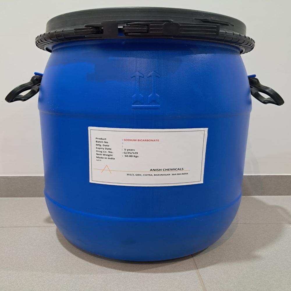 Sodium Bicarbonate - Ip Bp Ep Usp Grade, White Crystalline Powder, Cas No: 144-55-8, Molecular Formula: Nahco3, Molecular Weight: 84.01, Freely Soluble In Water, Assay Dry Basis 99.0% To 101%