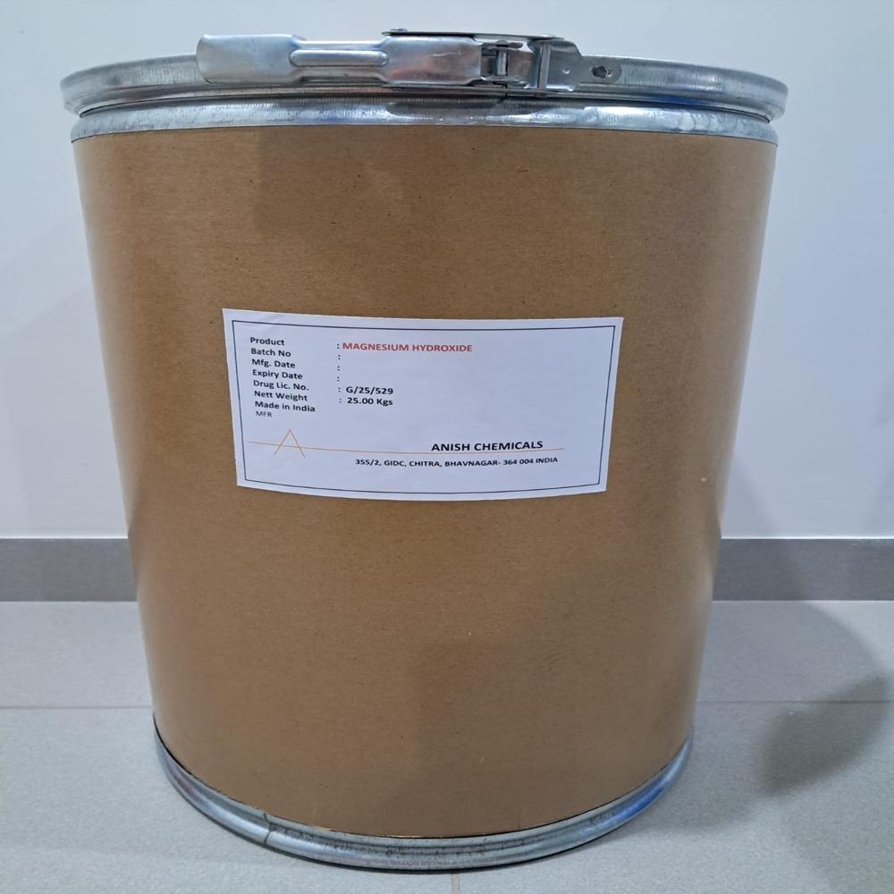 Magnesium Hydroxide - Ip/bp/ep/usp Grade, Bulky White Powder, 95.0%-100.5% Assay, Cas No: 1309-42-8, Molecular Formula: Mg(oh)2