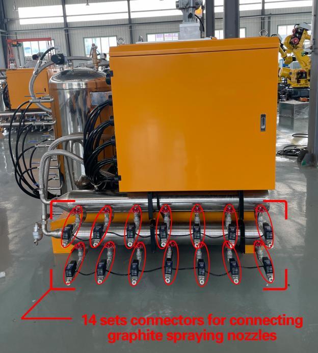 FORGING AUTOMATIC GRAPHITE SPRAY STATIONS