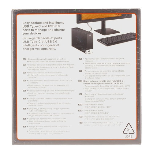 Seagate One Touch Hub 20tb External Hdd - Max Memory Capacity: 20 Terabyte (Tb)