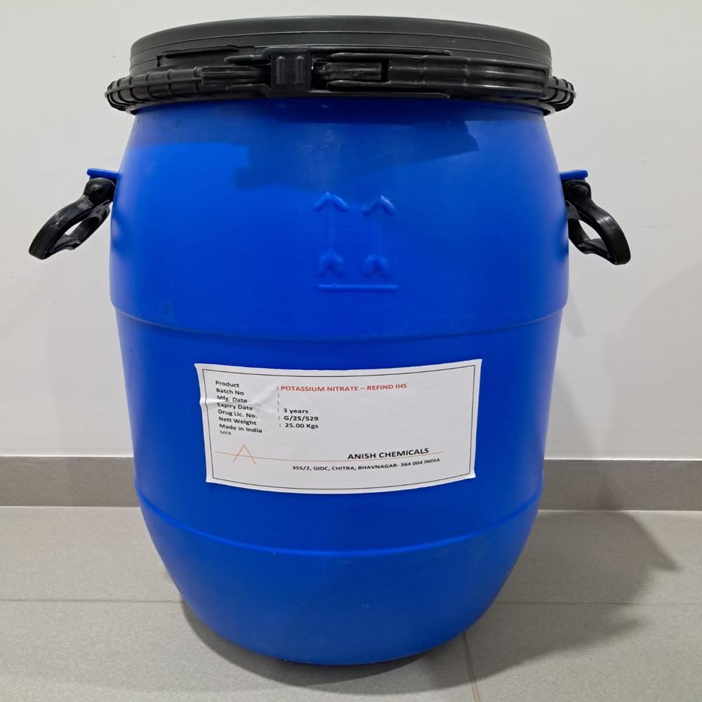 Potassium Nitrate - 99.72% Assay, White Crystalline Powder, High Solubility In Water, Low Heavy Metals Content, Ideal For Ophthalmic Use