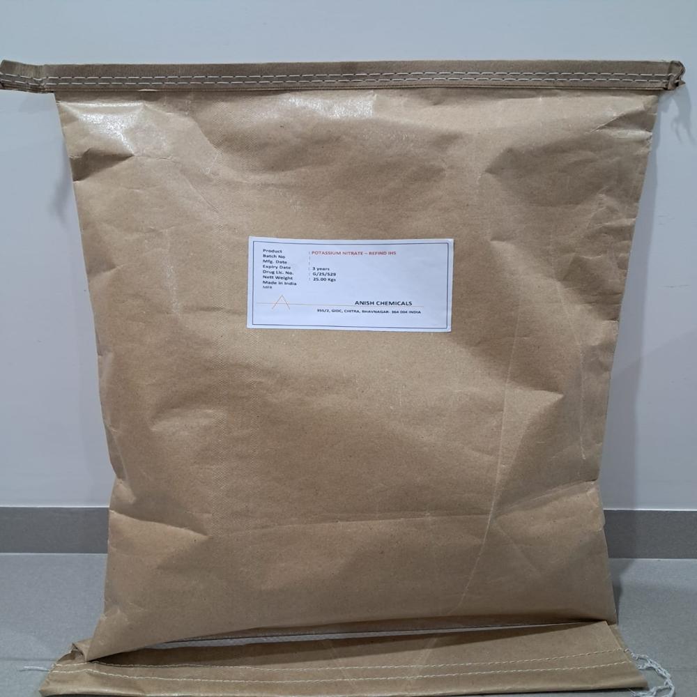 Potassium Nitrate - 99.72% Assay, White Crystalline Powder, High Solubility In Water, Low Heavy Metals Content, Ideal For Ophthalmic Use