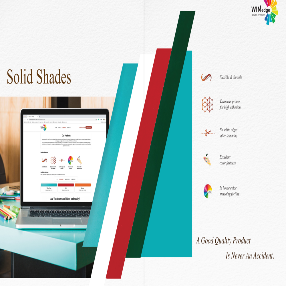 Tiffany Blue Solid Shades Edge Bands - Feature: Moisture Proof
