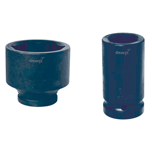 2.1/2 Inch Square Drive Impact Socket - Color: Black
