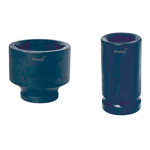 1/2 Inch Square Drive Impact Socket - Color: Black