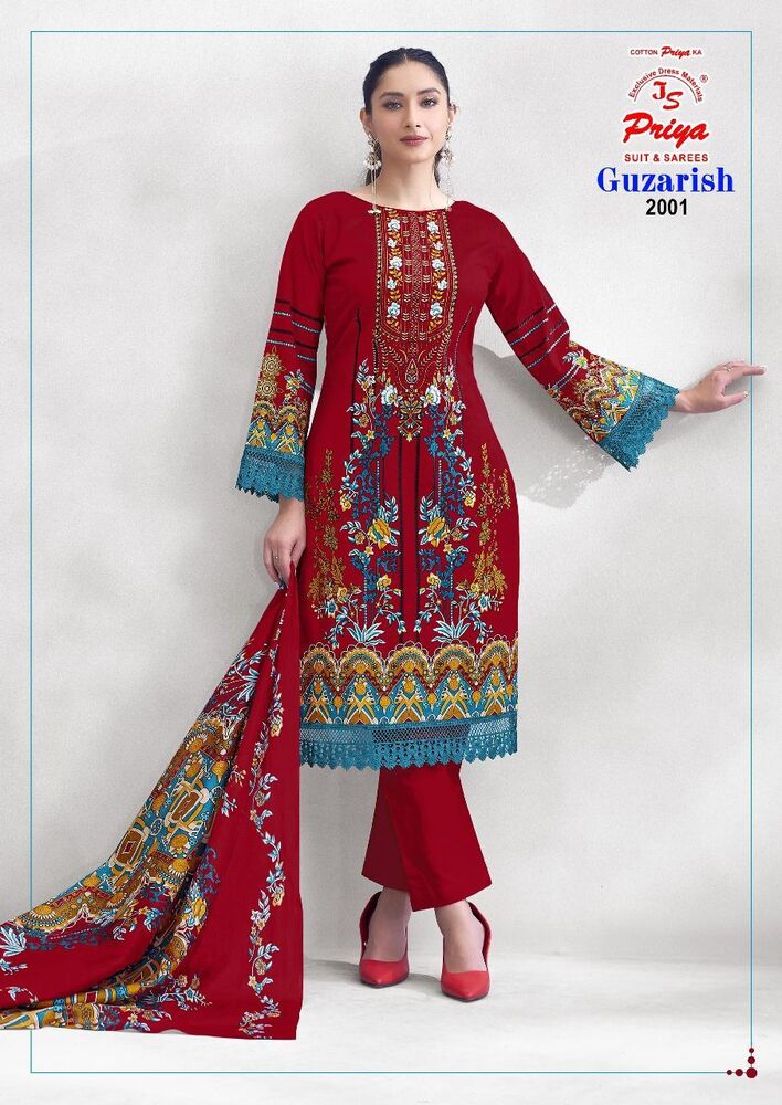 Js Priya Guzarish Vol-2  Karachi Dress Material