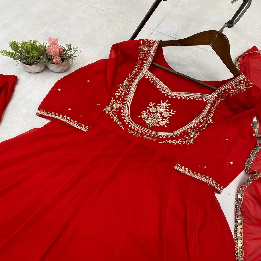 Beautiful Long Anarkali Suit Set