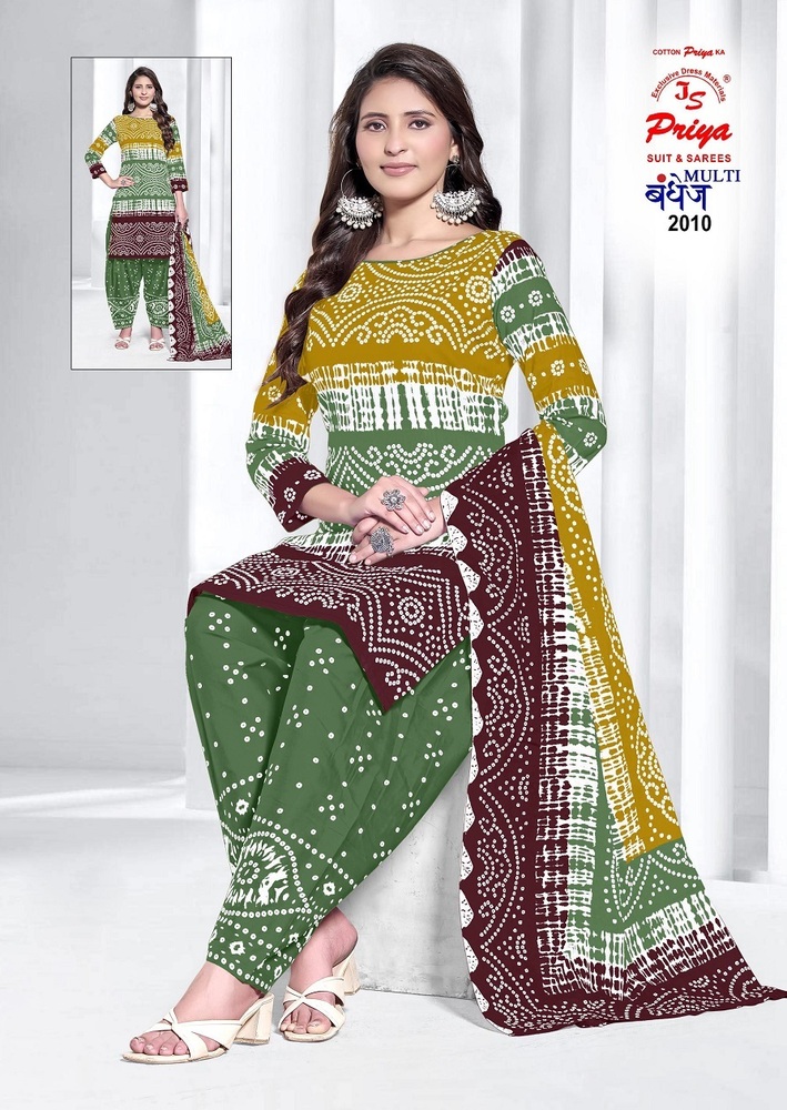 Js Priya Bandhej Vol-2 Dress Material