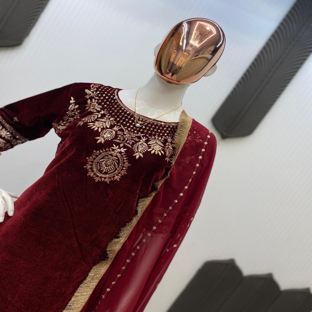 Classic Velvet Designer Suit