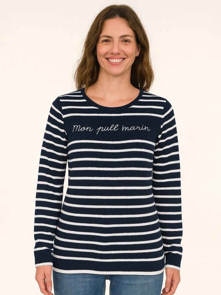 Ladies  Striped   Sweater