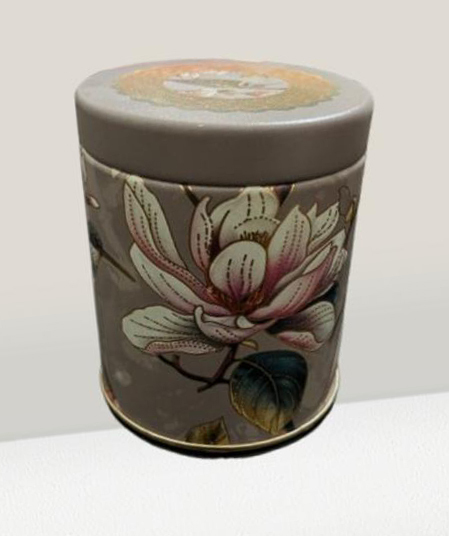 Cylindrical Tin Box