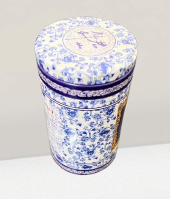 1Kg Cylindrical Tin Box - Capacity: 1 Kg