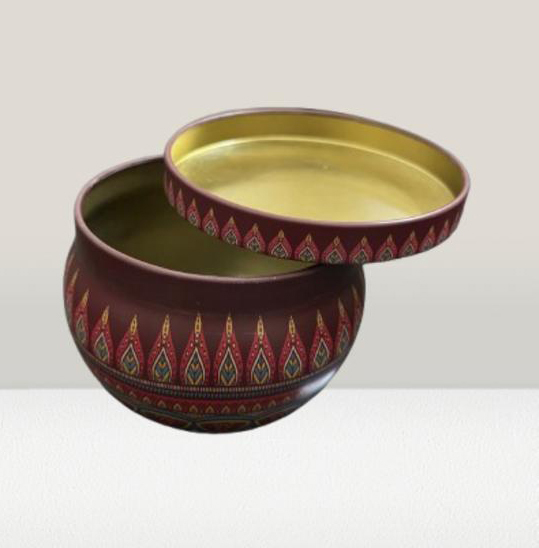 Mandala candle Tin Box