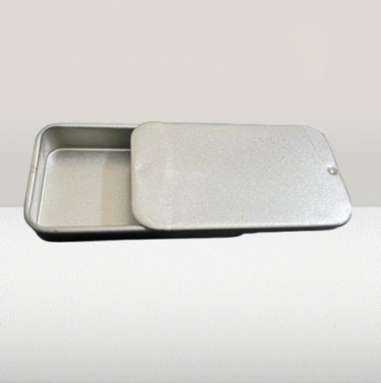 0.25 Kg Sliding Tin Box - Color: Silver