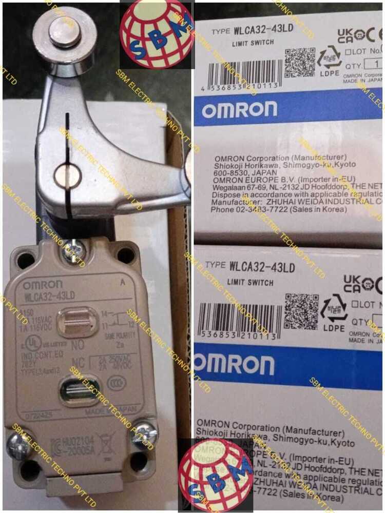 OMRON LIMIT SWITCH, WLCA32-43LD