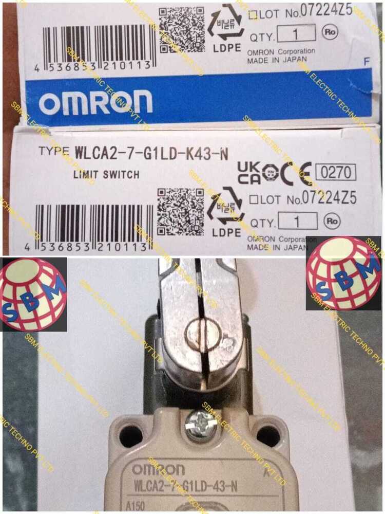 OMRON LIMIT SWITCH, WLCA2-7-G1LD-K43-N
