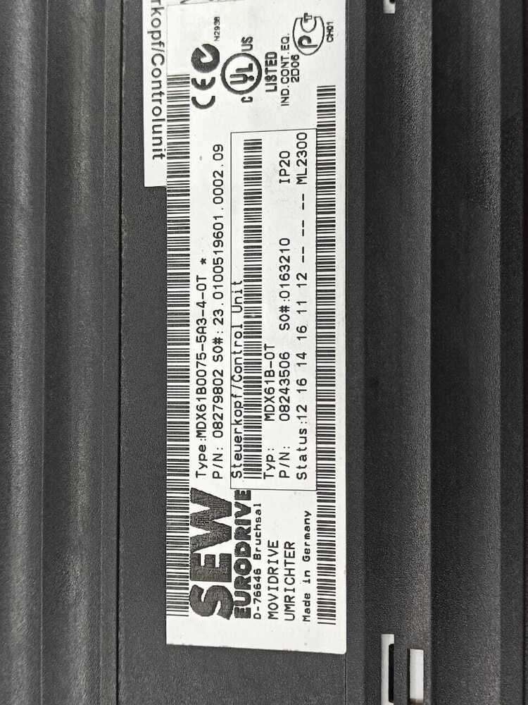 SEW MDX61B0075-5A3-4-0T