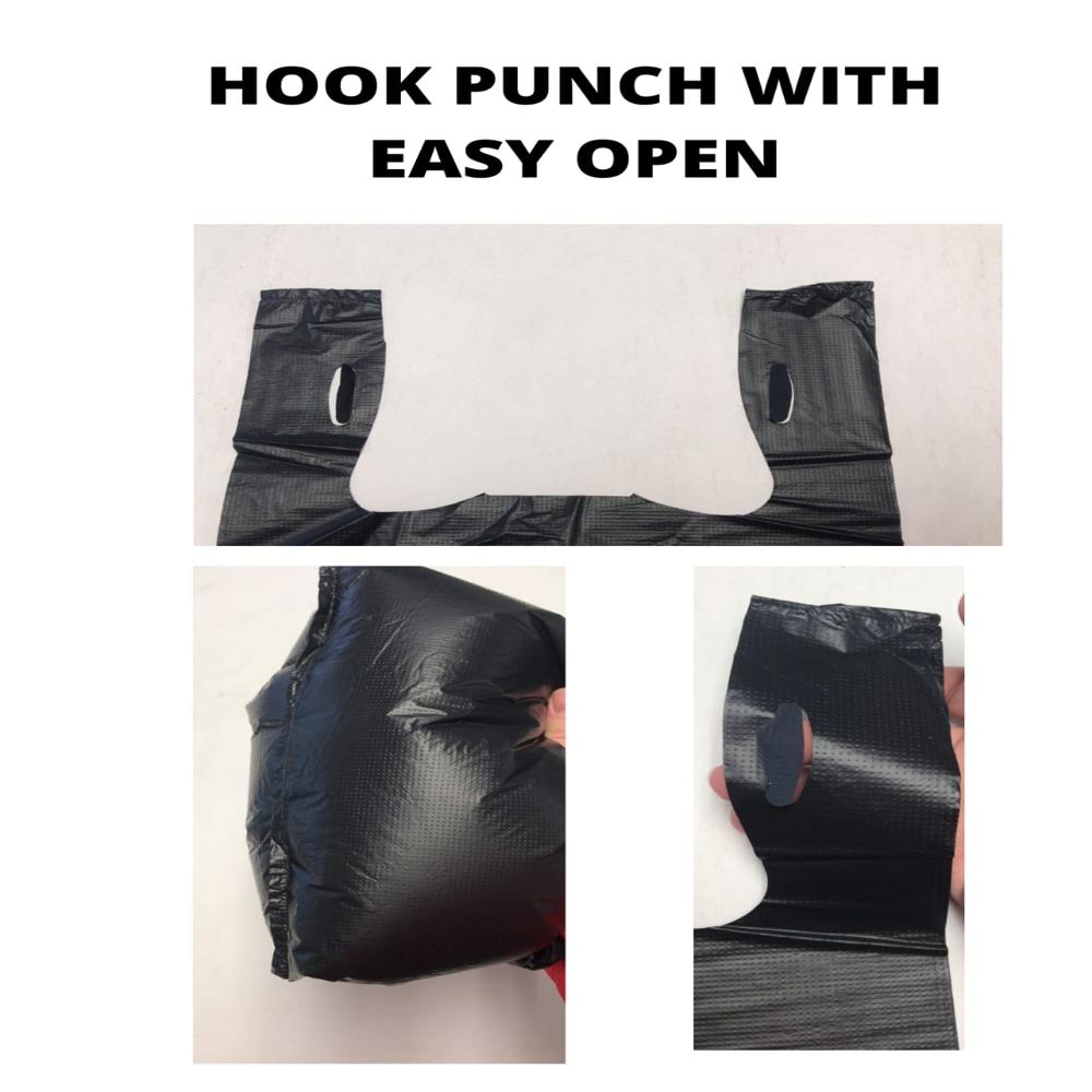 White W Cut Thank You Printed Bags