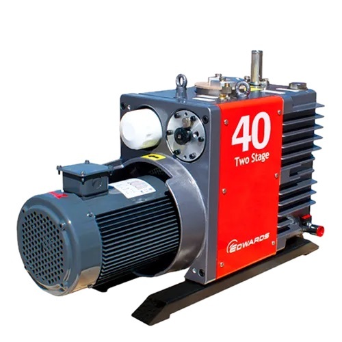 Double Stage Rotary Vane Vacuum Pump - Color: As Per Demand