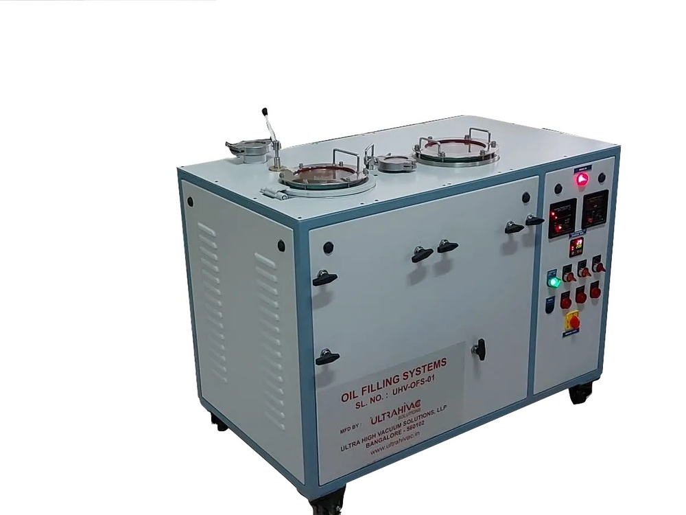 High Vacuum Oil Filling System - Material: Steel
