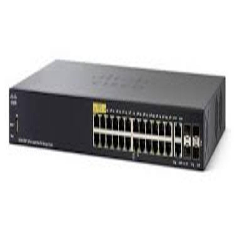 Cisco Sg350-28p 28-port Gigabit Poe Managed Switch - Cable Length: Depends On Ethernet Cable Up To 100 Meters (Cat5e/cat6) Meter (M)