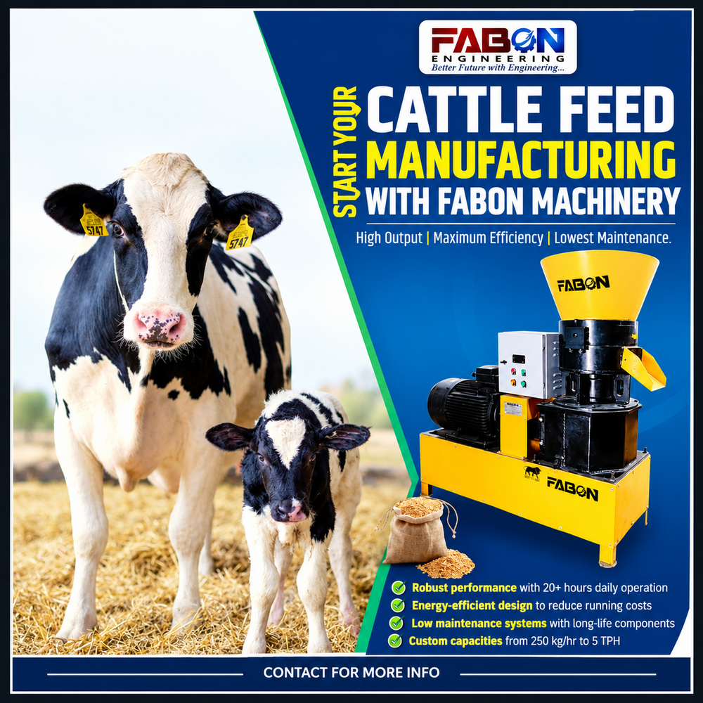 Poultry Feed Machine - Color: Yellow