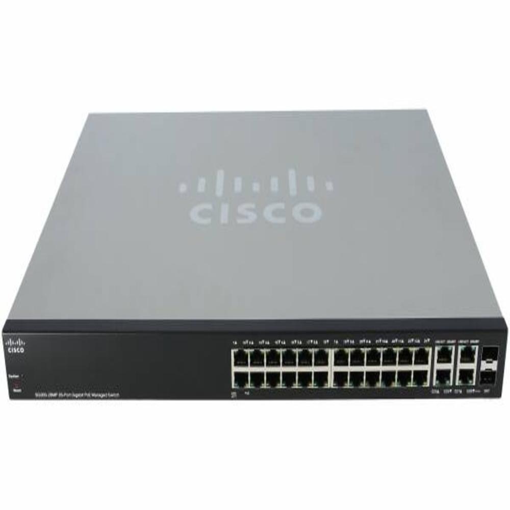 Cisco Switch Sg300-28pp - Cable Length: Standard Power Cord Included (~1.5 M)
