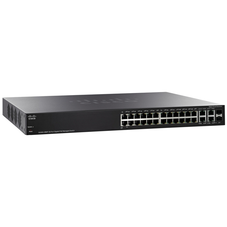 Cisco Switch Sg300-28pp - Cable Length: Standard Power Cord Included (~1.5 M)