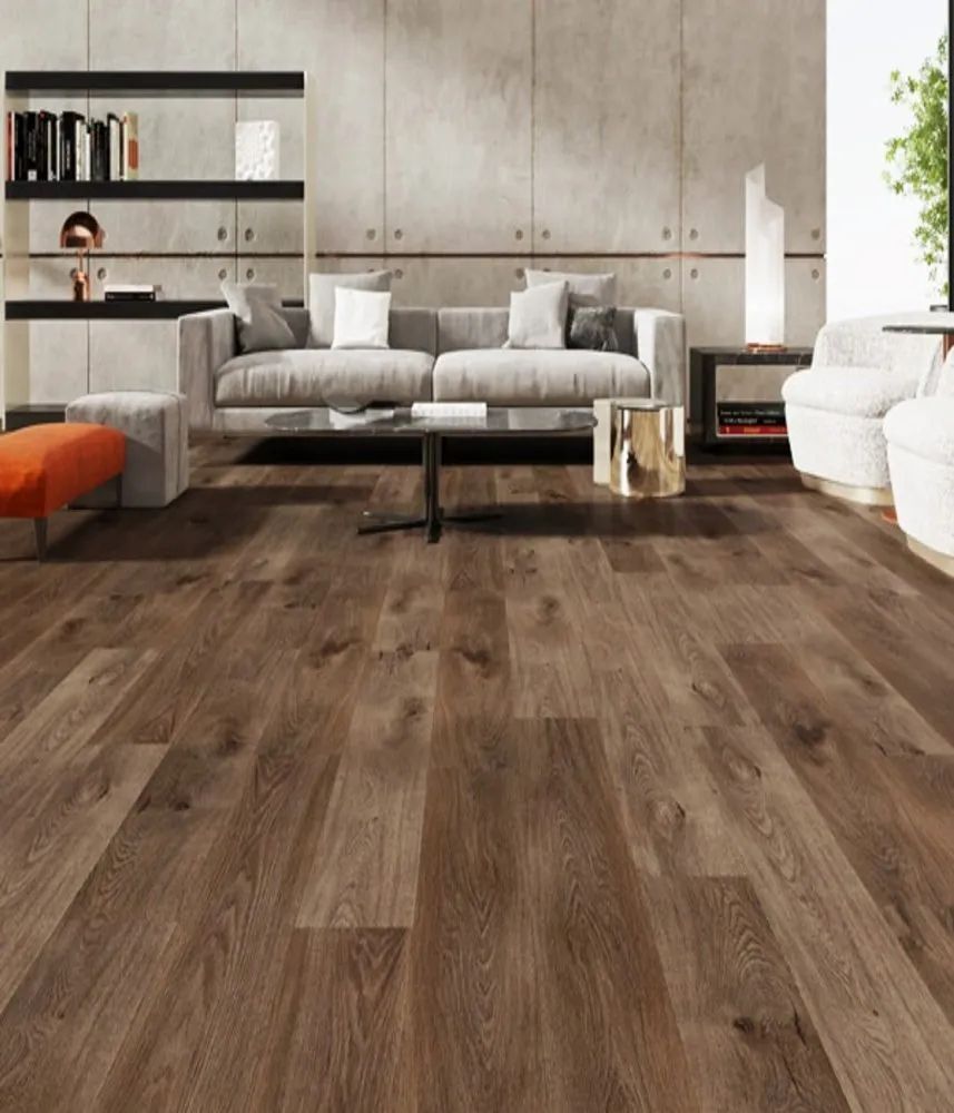 Spc Wooden Flooring - Color: Brown