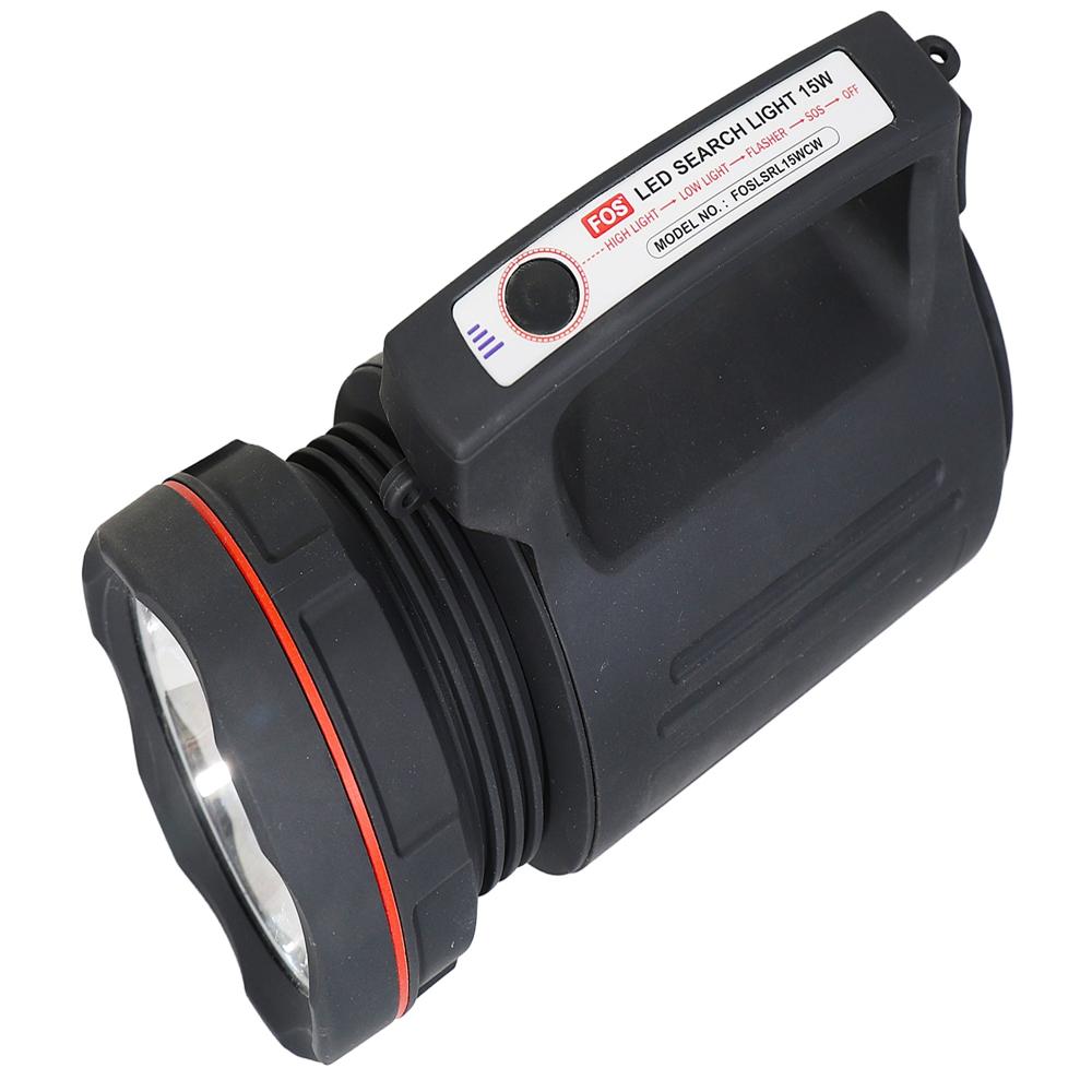 FOS LED Search Light 15W (Range up to 1 Kilometer) Model: FOSLSRL15WCW
