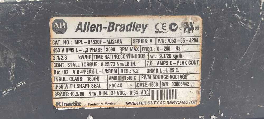 ALLEN-BRADLEY MPL-B4530F-MJ24AA