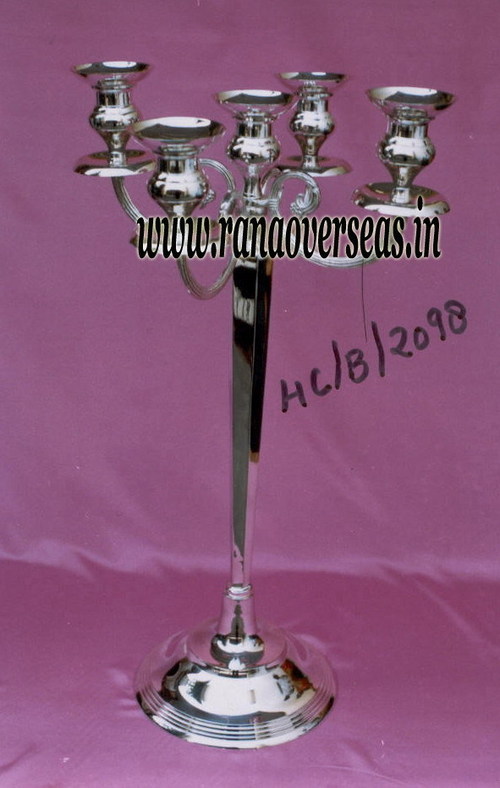 Polishing Silver Plated Brass Candle Stand