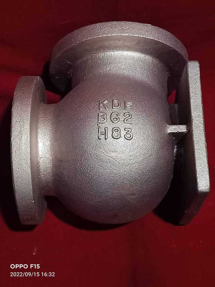 Cast Iron Globe Valve Body - Color: Silver
