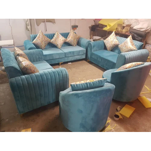 6 Seater L Shape Sofa Set - Assembly: No Assembly Required