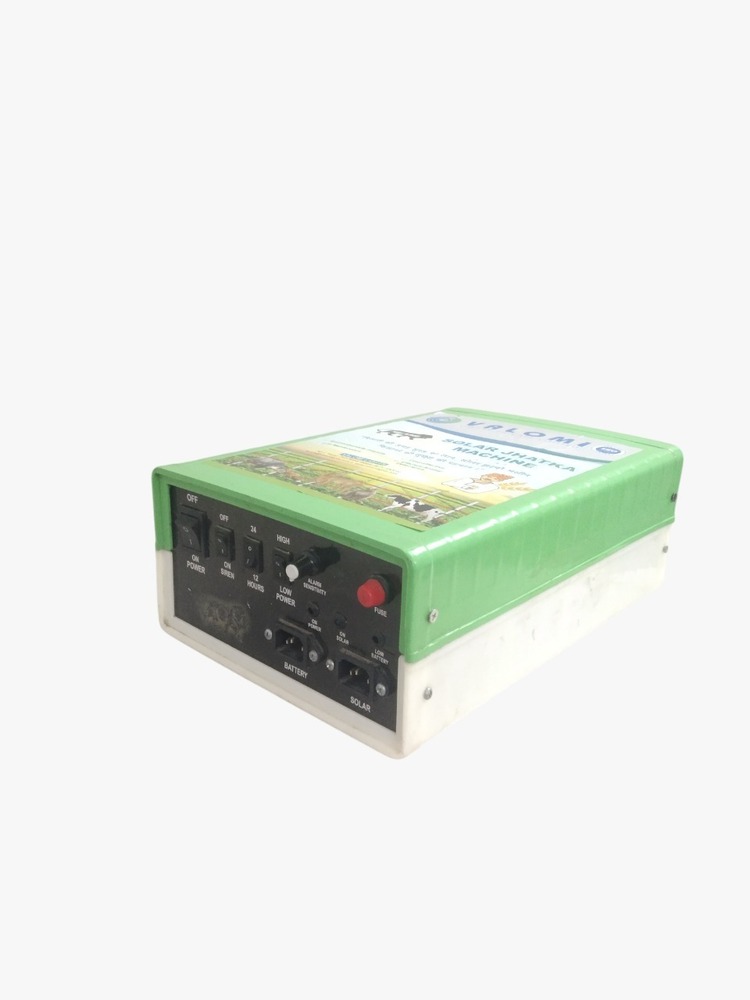 15Kv Usb Double Power Solar Fence Energizer - Color: Green