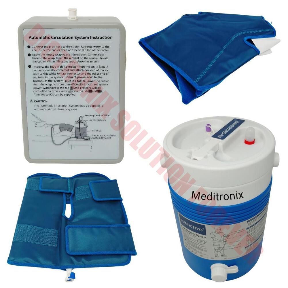 Electric Cryo Cooling Therapy Unit for Pain Relief and Rehabilitation with Multi-Joint Pads