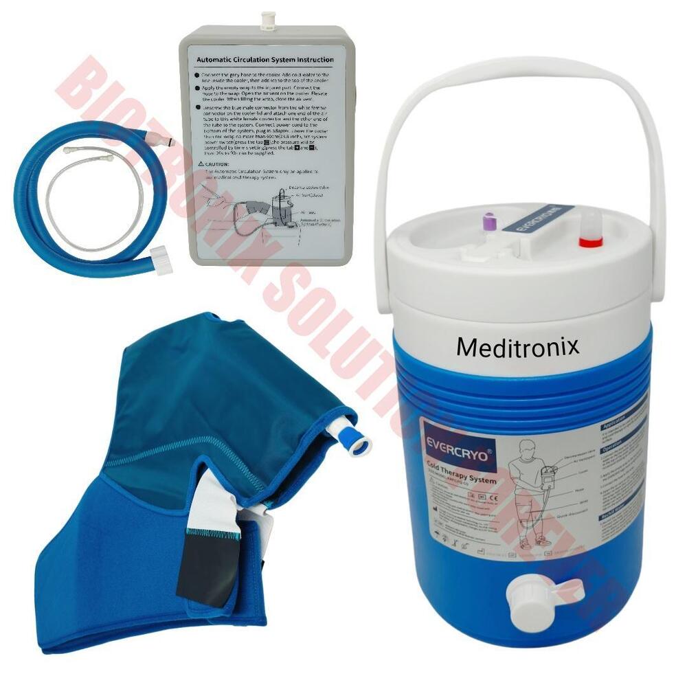 Electric Cryo Cooling Therapy Unit for Pain Relief and Rehabilitation with Multi-Joint Pads