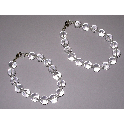 Crystal Clear Quartz Round Beads Bracelets